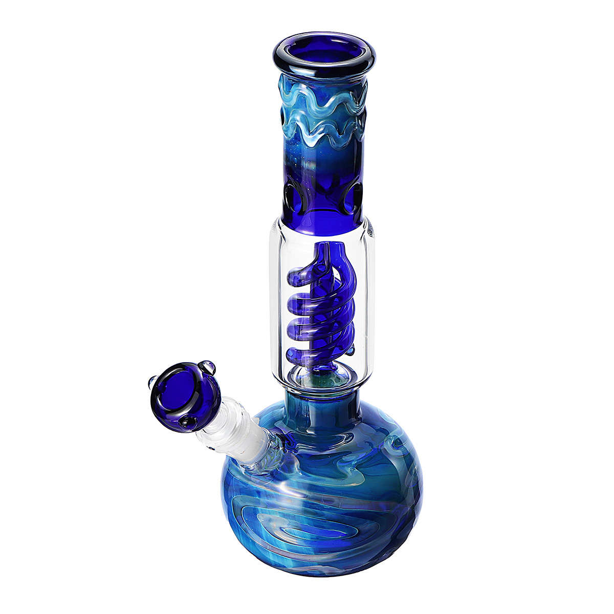 10.7 Inch Glass Bong Bubbler Water Pipe Hookah Beaker Ice Catcher Filter Bon