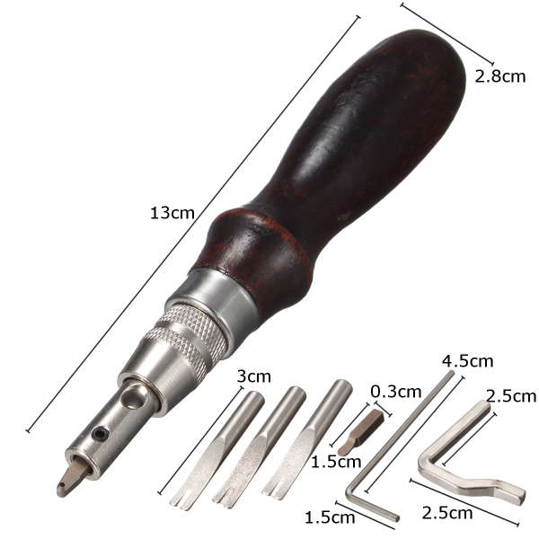 Leather Craft Punch Tools Kit Stitching Carving Working Sewing Saddle Groover