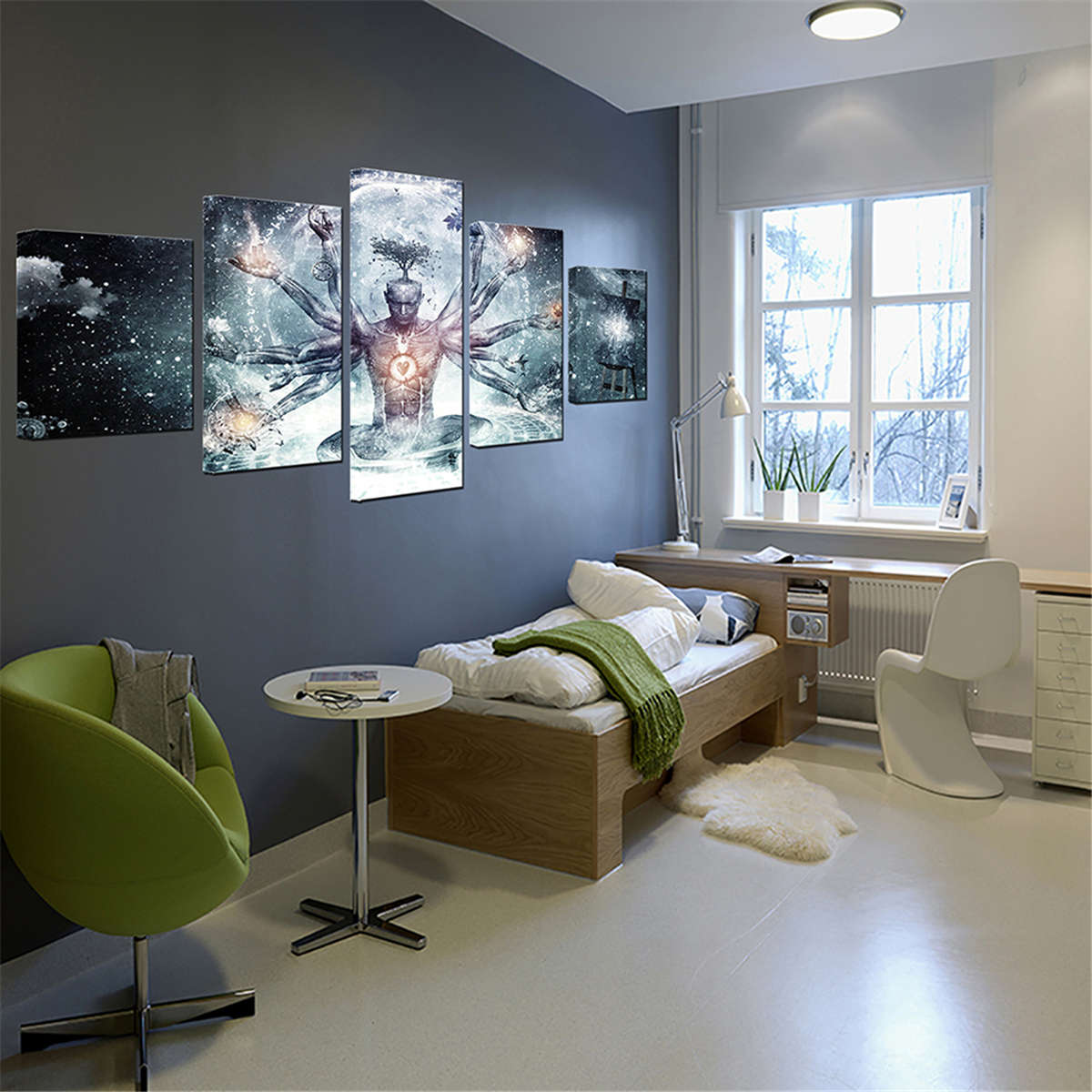 Unframed Thousand Hands Of Wise Men Modern Art Canvas Paintings Home Wall De