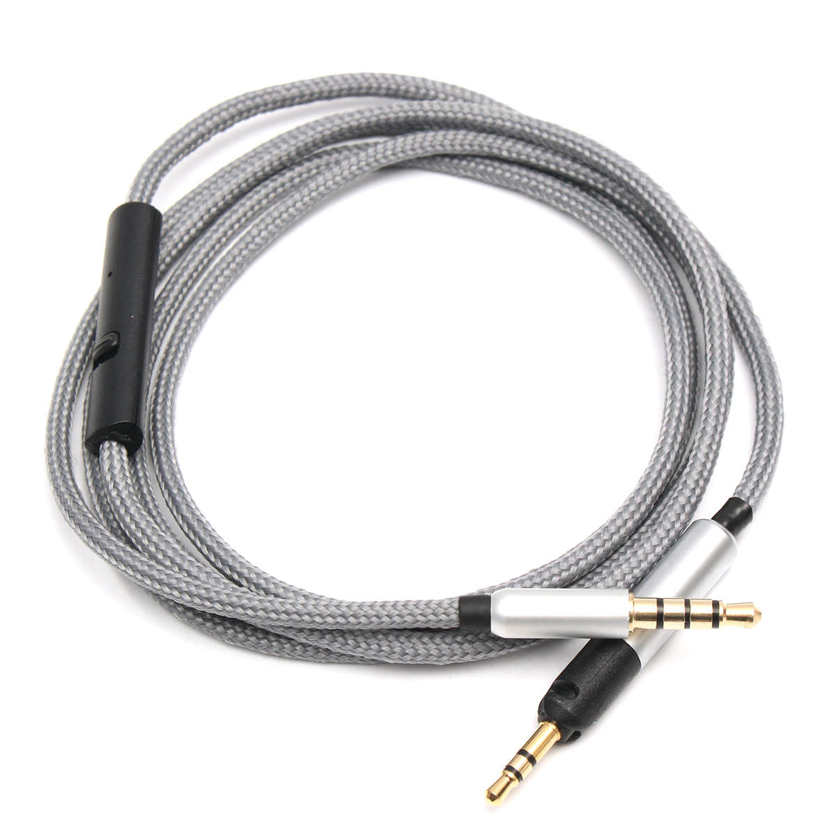 1.2M Replacement Audio Cable with Remote & Mic for Sennheiser HD595 HD598 HD558 HD518 Headphones