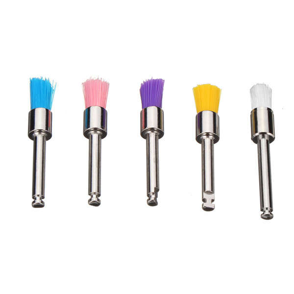 200pcs Nylon Latch Flat Head Polishing Brushes Set White and Colorful Cleaning Brushes Kit