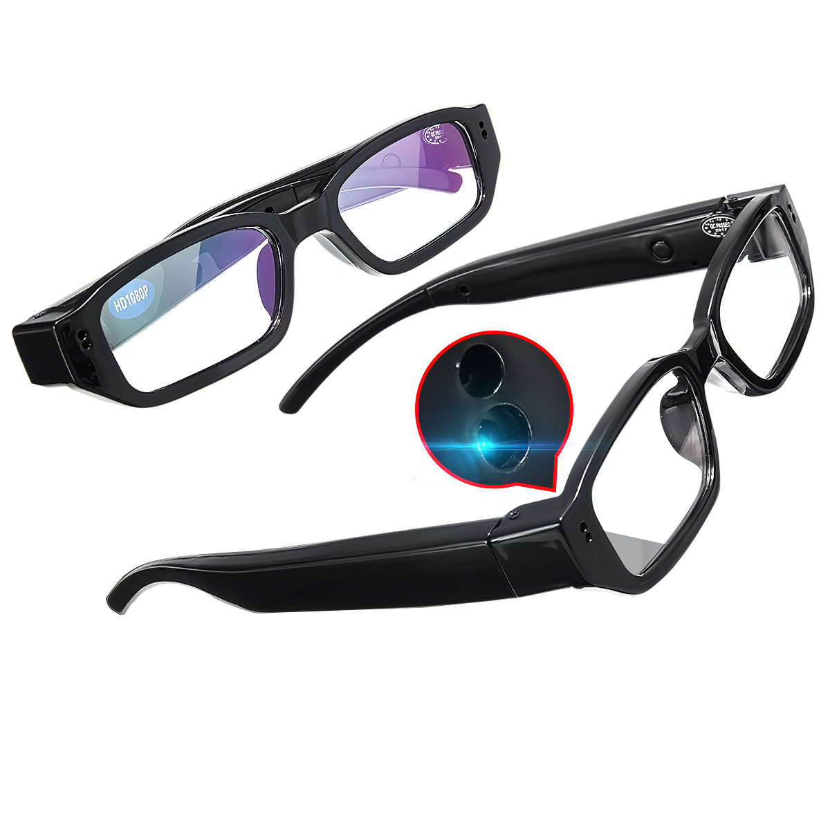 1080P HD Digital Video Hidden Camera Glasses Recorder Camcorder with Cable