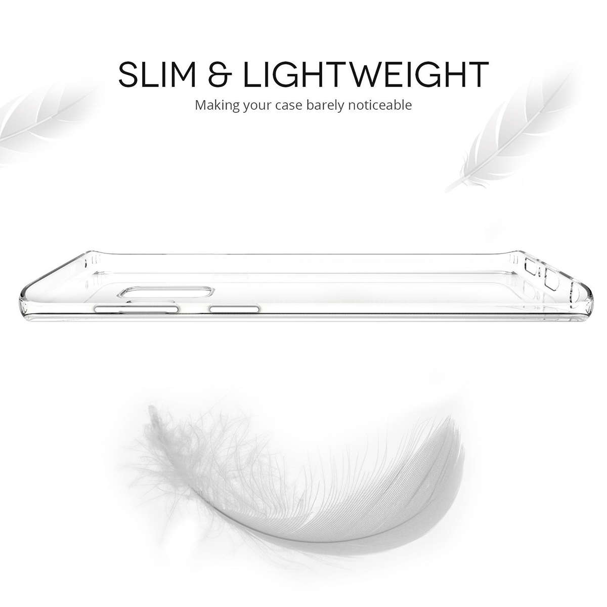 Full Body Front & Back Cover Clear Touch Screen Protective Case For Samsung Galaxy Note 9 - 0.04kg