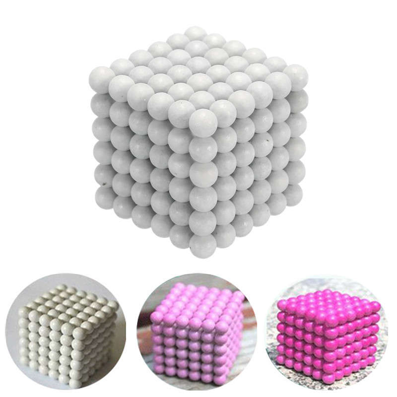 216Pcs Plus 6Pcs 4mm Change Color Magic Beads Magnet Balls Magnetic Toys DIY Cube Puzzle  Gift