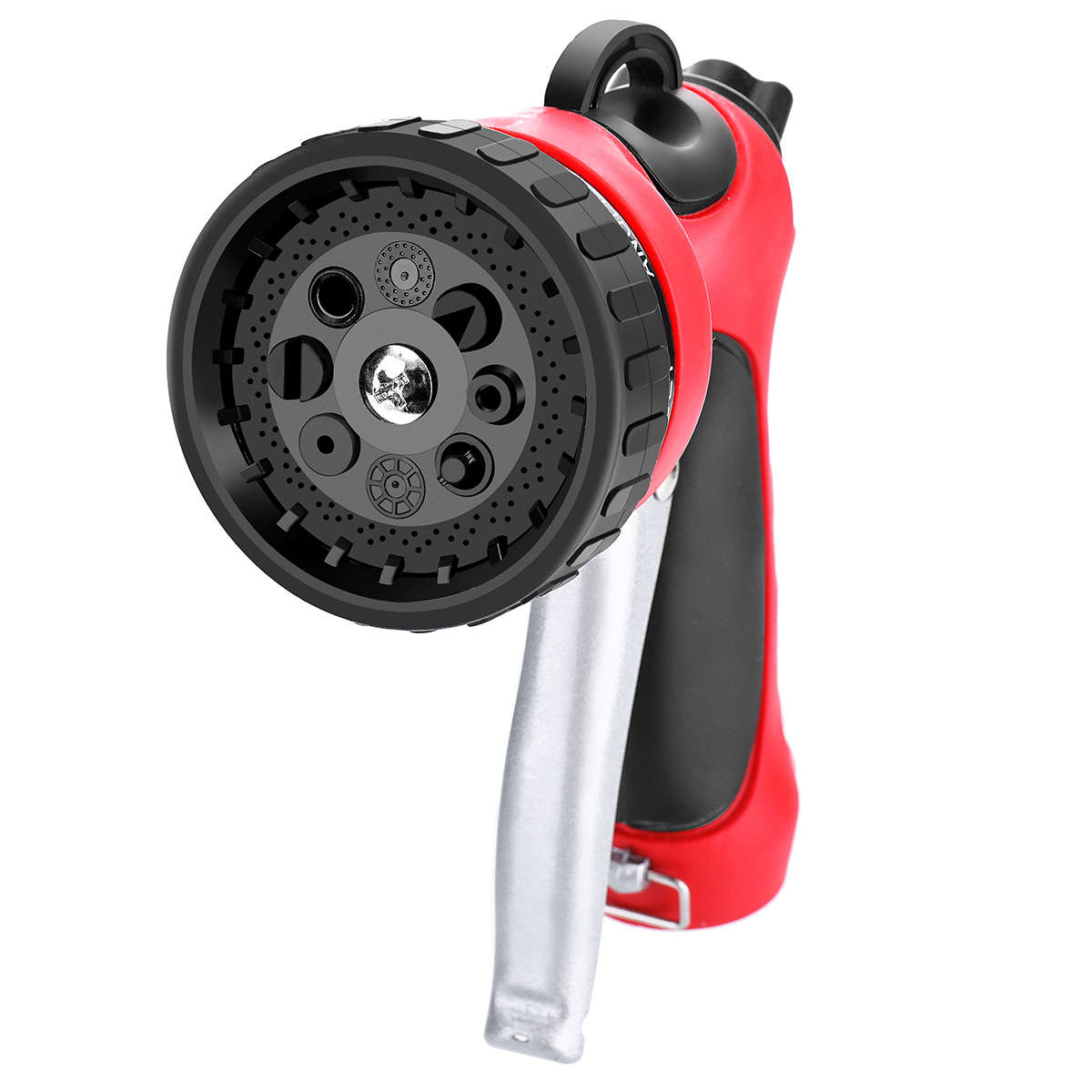 MATCC 8 Patterns Hose Nozzle Heavy Duty Spray Nozzle High Pressure Laboring-Saving and Easy Storage