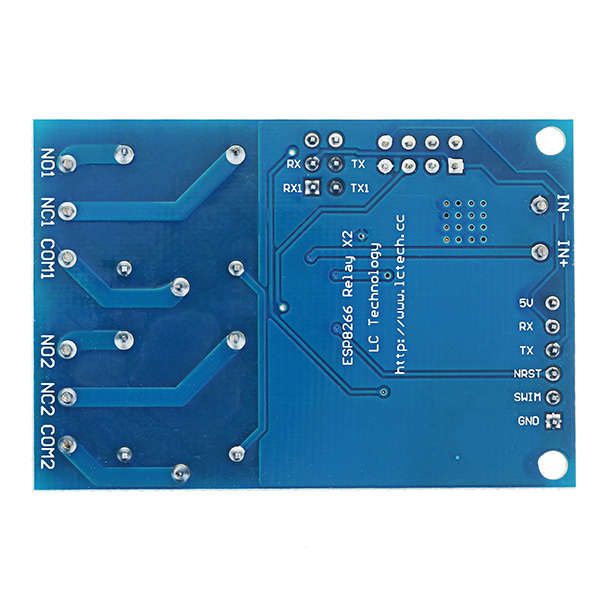 5V ESP8266 Dual WiFi Relay Module Internet Of Things Smart Home Mobile APP Remote Switch - 0.04kg