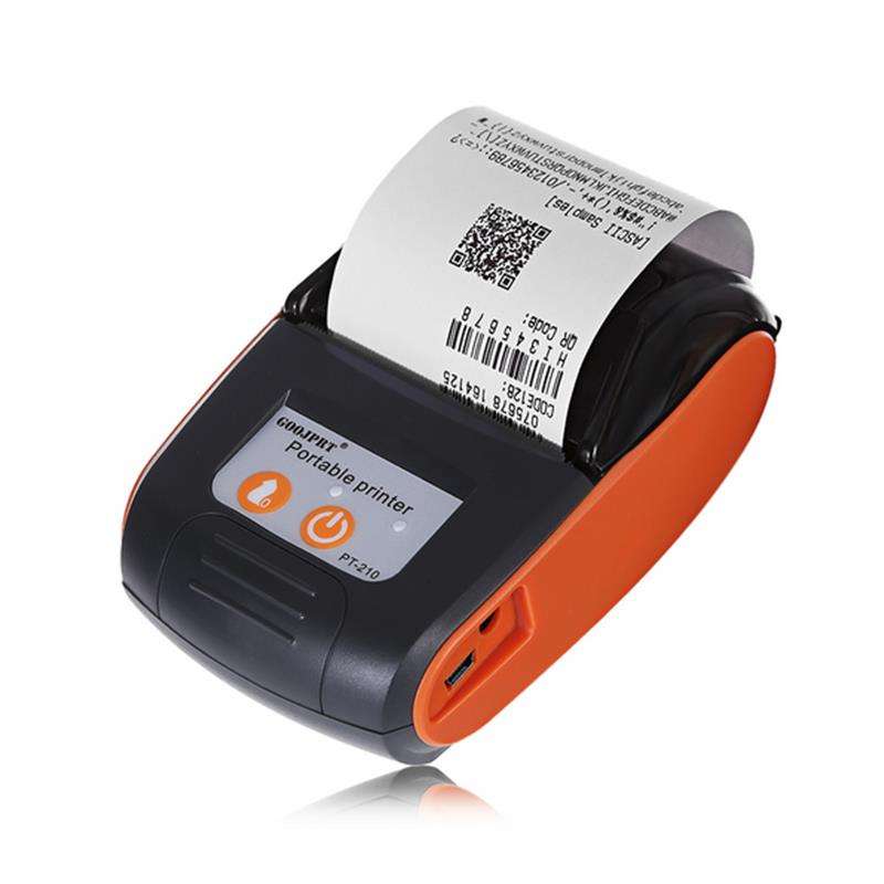 GOOJPRT 58MM Wireless Portable Bluetooth Thermal Receipt Printer Machine For Wind... (COLOR: ORANGE)