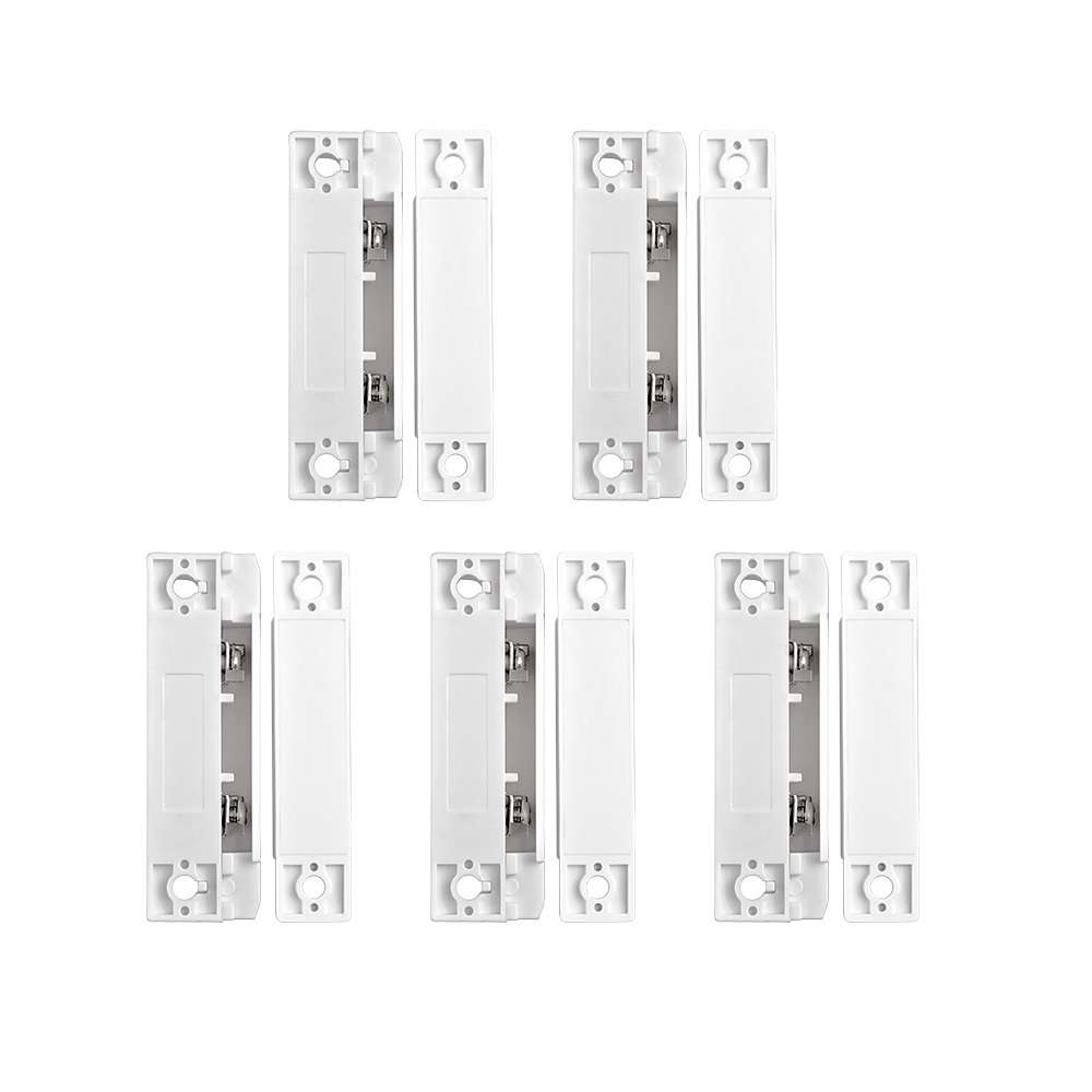 5Pcs/Lot Wired Door Window Magnetic Sensor Switch for PTSN GSM Wired Alarm System Door Detector -