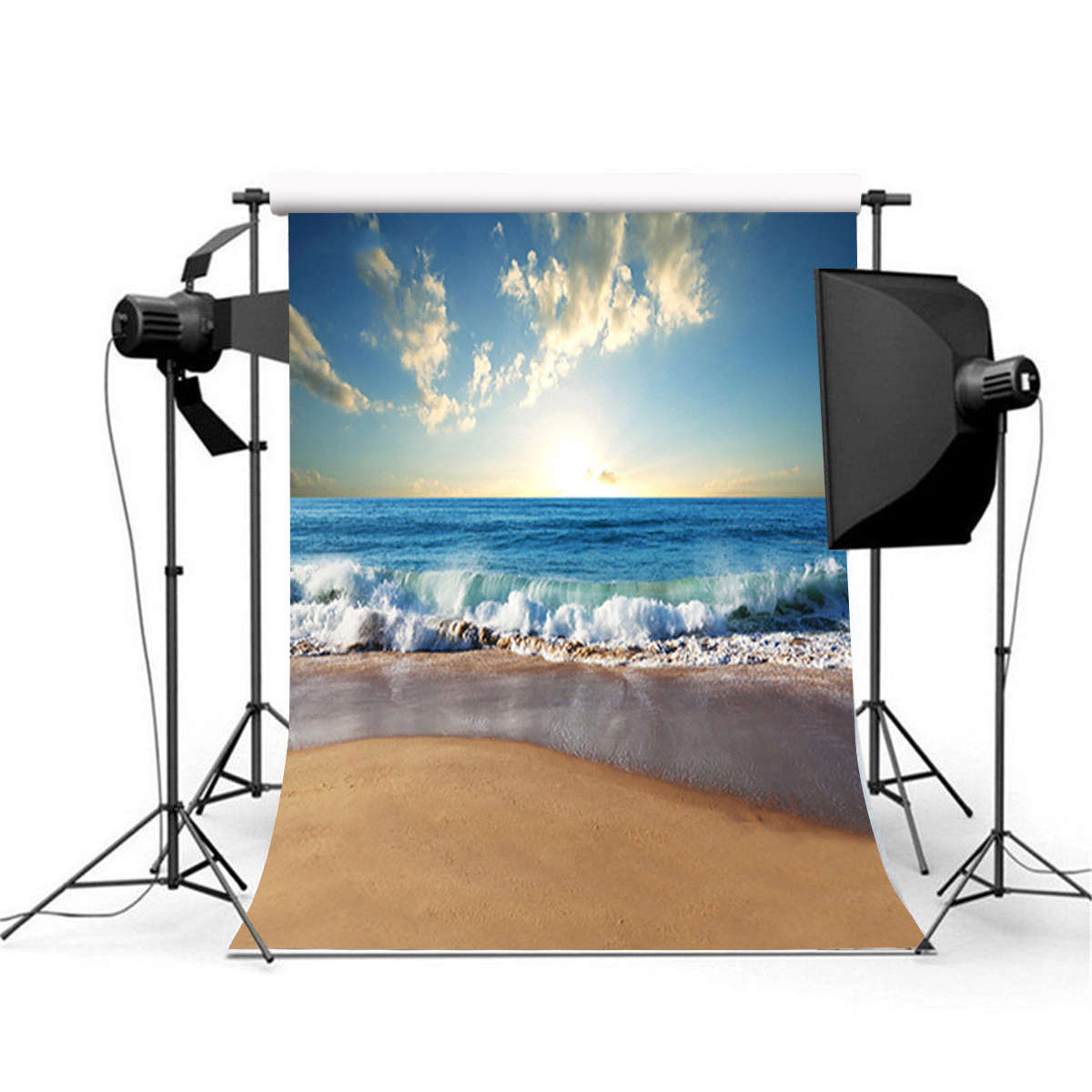 Backdrop Photography Sunny Sea Beach Photography Backdrop Studio Prop Background