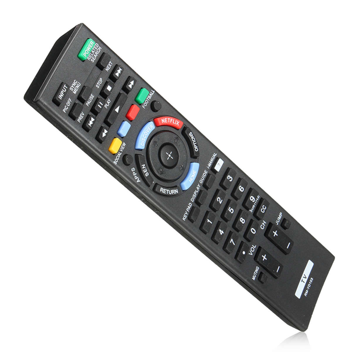 Replacement TV Remote Control for Sony RM-YD103
