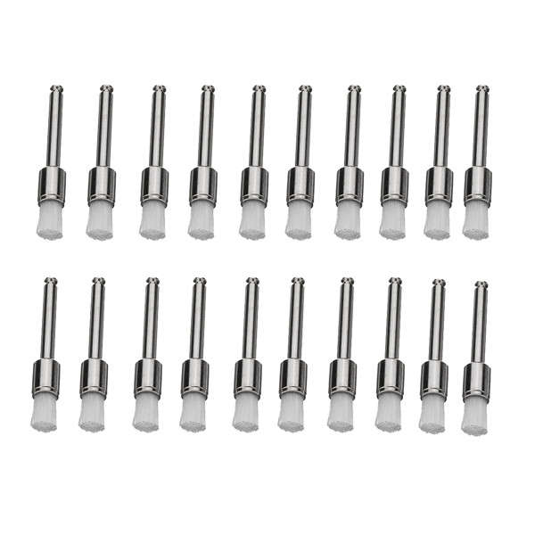 200pcs Nylon Latch Flat Head Polishing Brushes Set White and Colorful Cleaning Brushes Kit