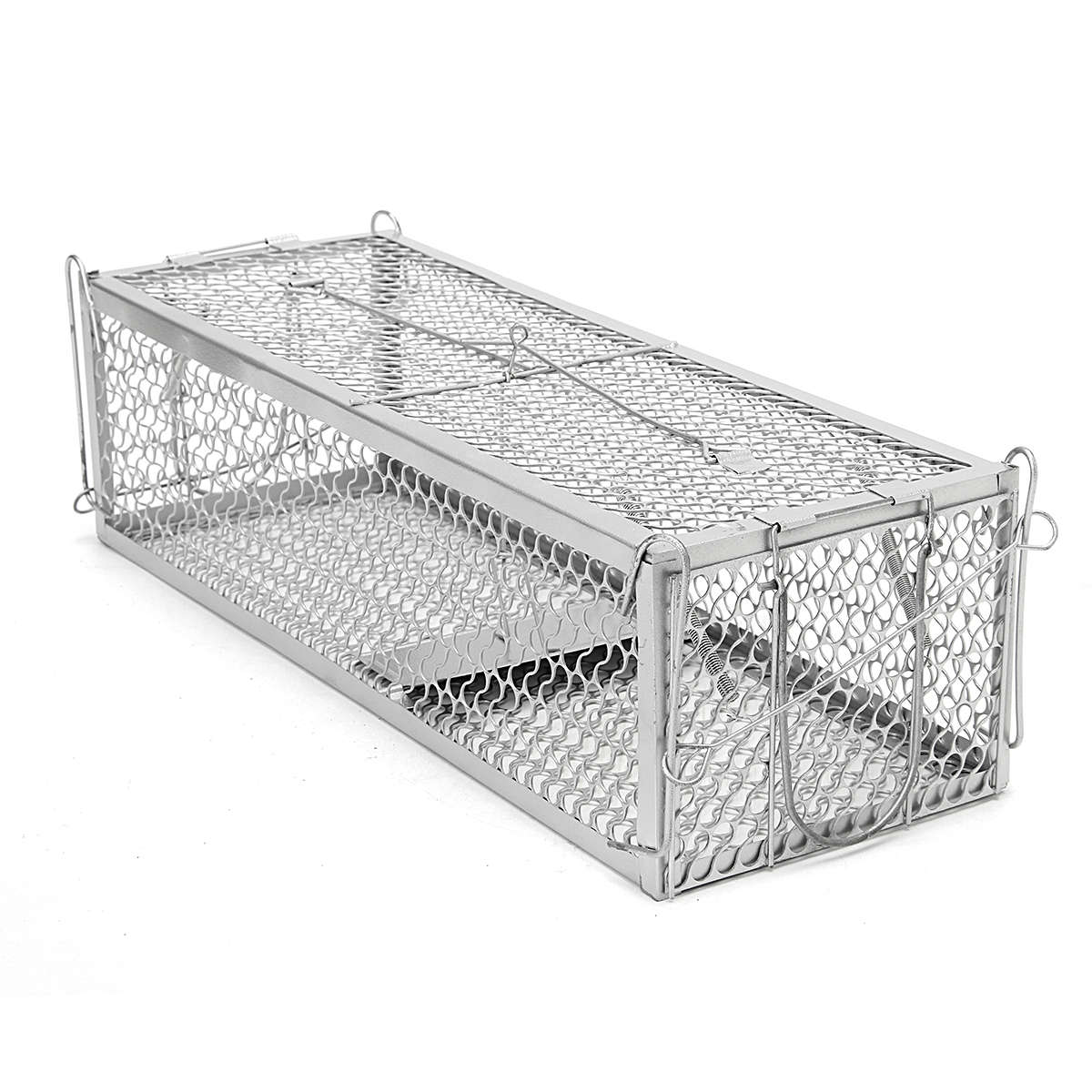Large Double Entry Mousetrap Rat Spring Cage Trap Human Control Animal Rodent Catcher No Poison
