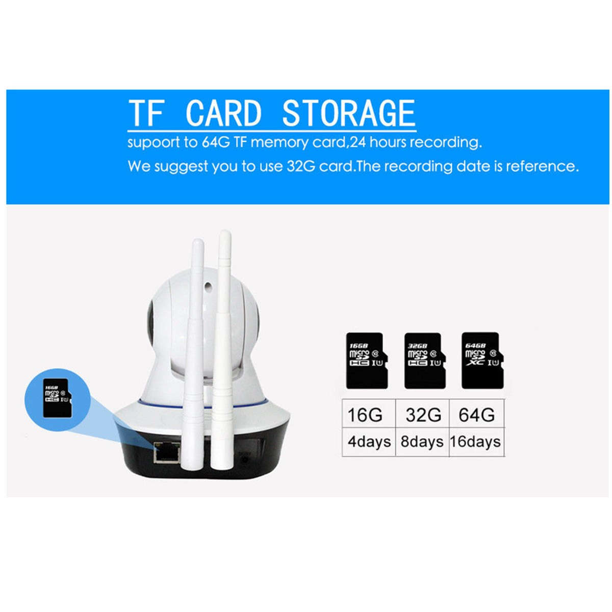 1080P 360 Panoramic Wireless Wifi Security IP Camera Monitor Night Vision CCTV - 0.35kg