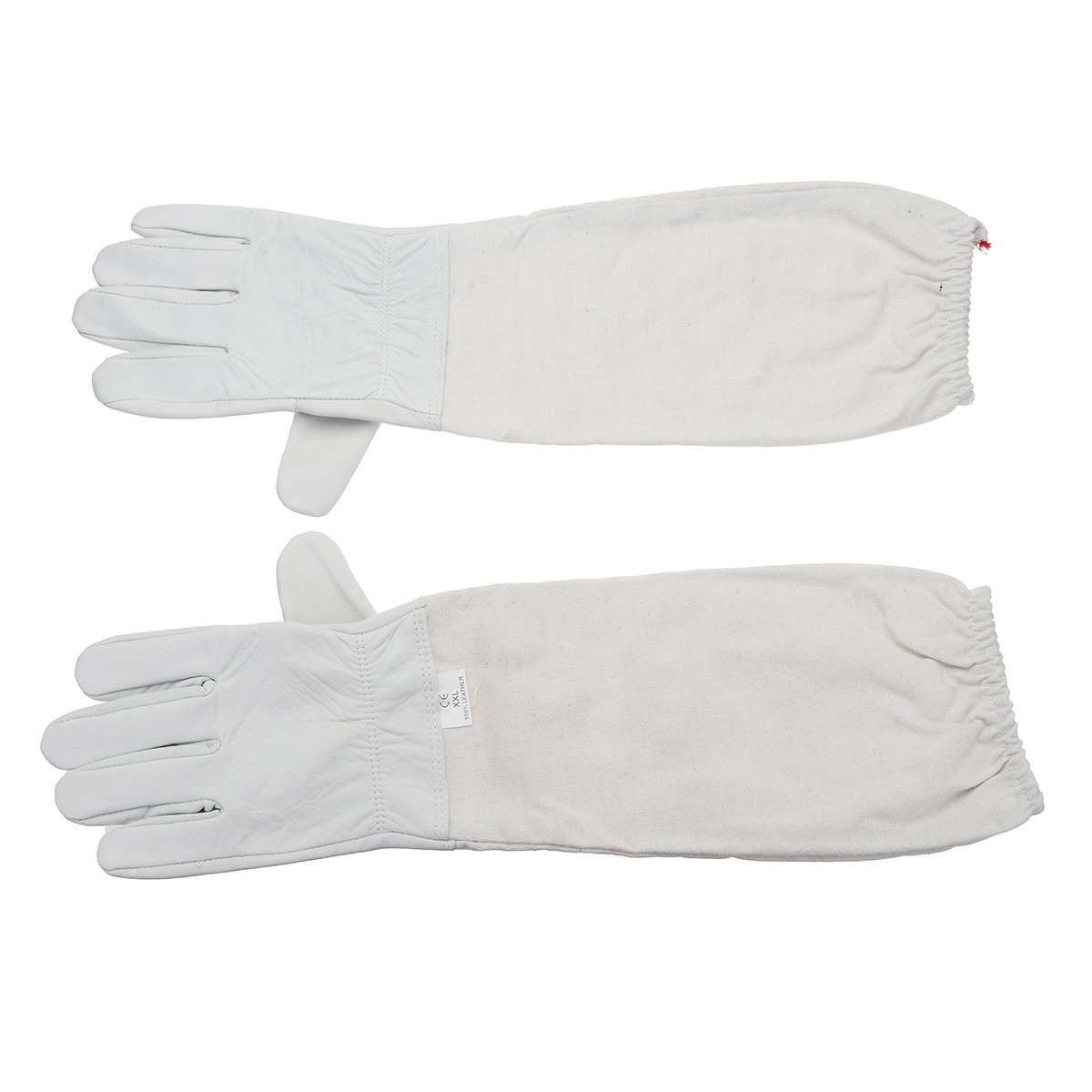 4Pcs Safe Bee-Proof BeeKeeping Veil Hat Suit Work Gloves Bee Hive Brush J Hook Tool