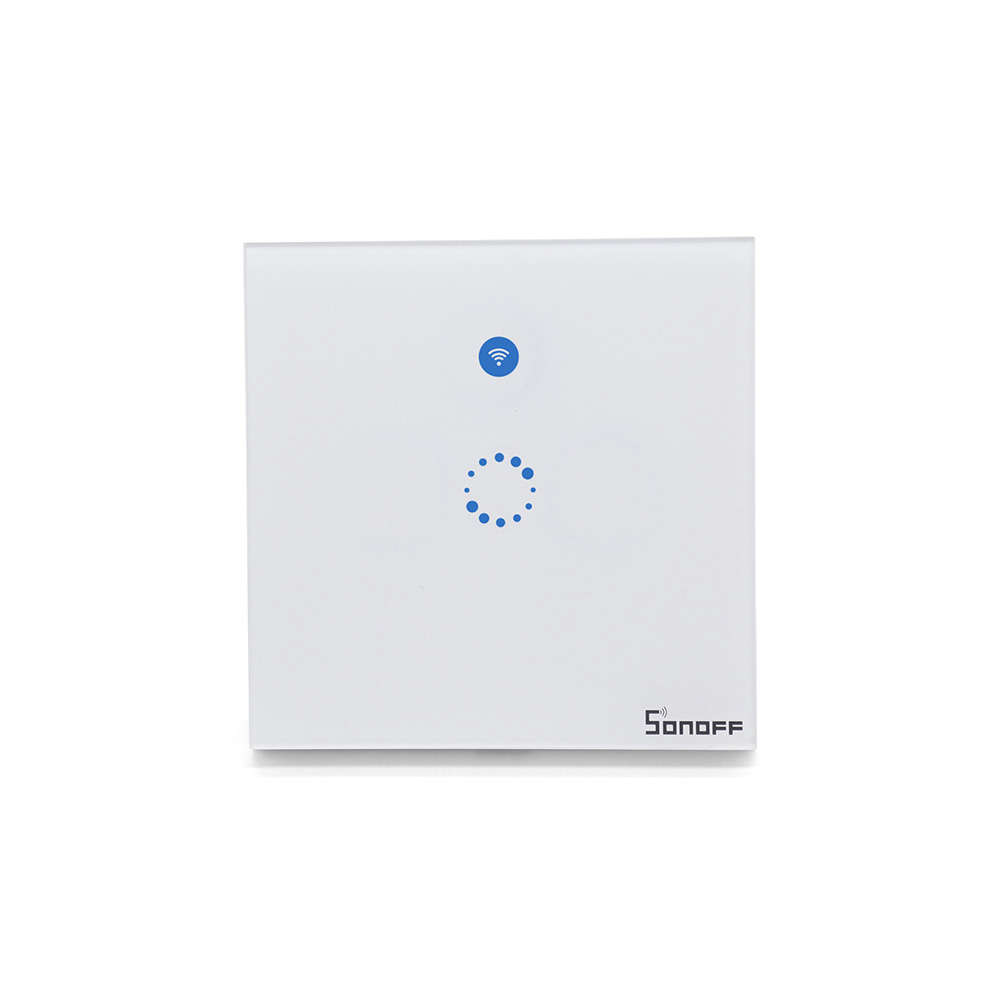 SONOFF T1 EU AC90V-250V 600W Smart Wifi Wall Touch Light Switch 1 Gang 2 Gang To... (CHANNEL: 1CH)