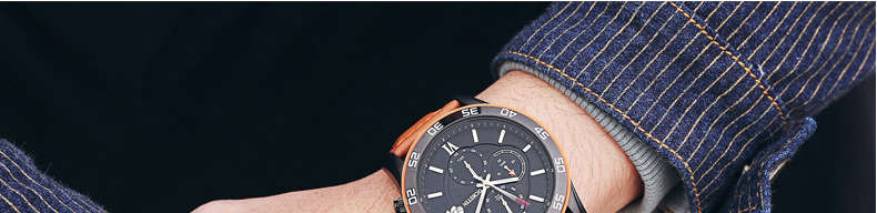 OCHSTIN GQ068A Multi-function Chronograph Men Wrist Watch Business Style Quartz Watches - 0.09kg