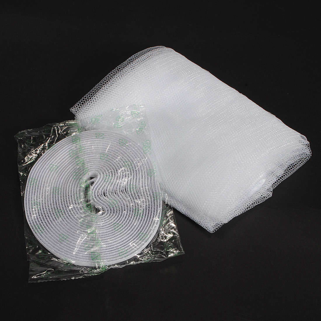 White Insect Mosquito Door Window Mesh Screen Sticky Nylon Tape Net Window Film
