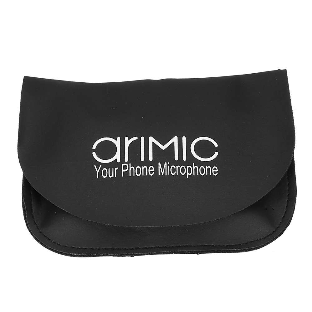 Arimic Lavalier Lapel Clip-on Omnidirectional Condenser Microphone for DSLR Camera Smartphone