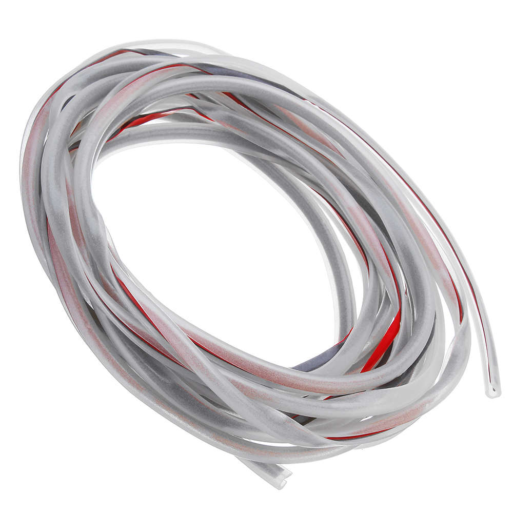 5m Luminous Car Door Edge Protector Bumper Strip Anti Collision Scratch Guard Rubber