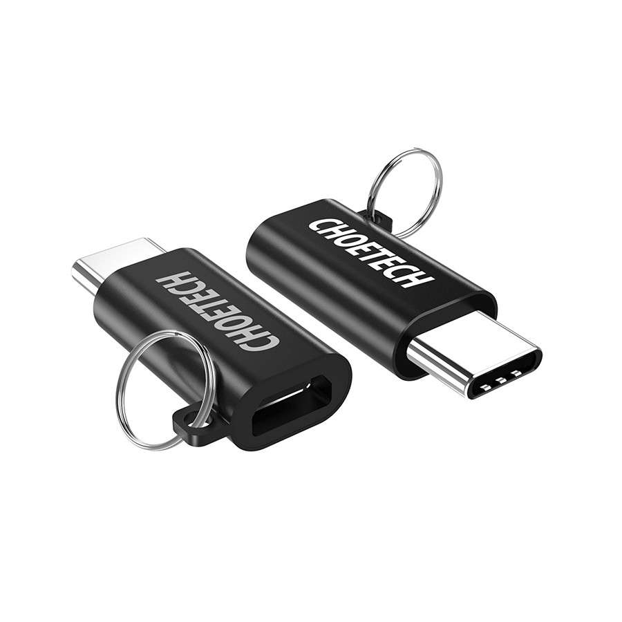 CHOETECH 5V 2.4A USB Type-C Male to Micro USB Female Connector Converter Adapter