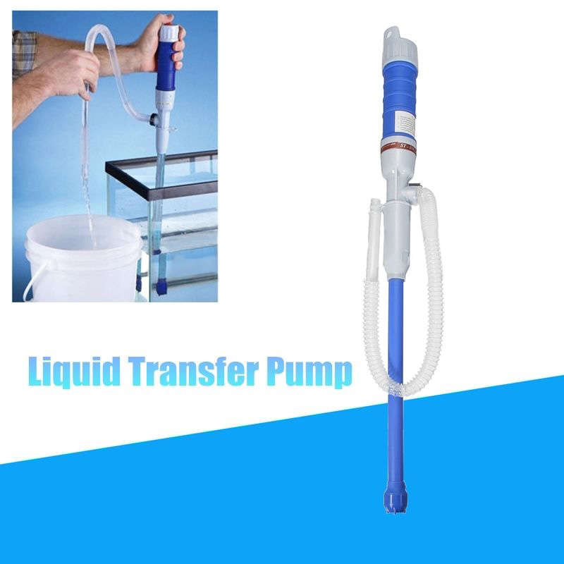 Liquid Transfer Siphon Pump Hand Gas Oil Water Fish Tank Battery Power Aquarium