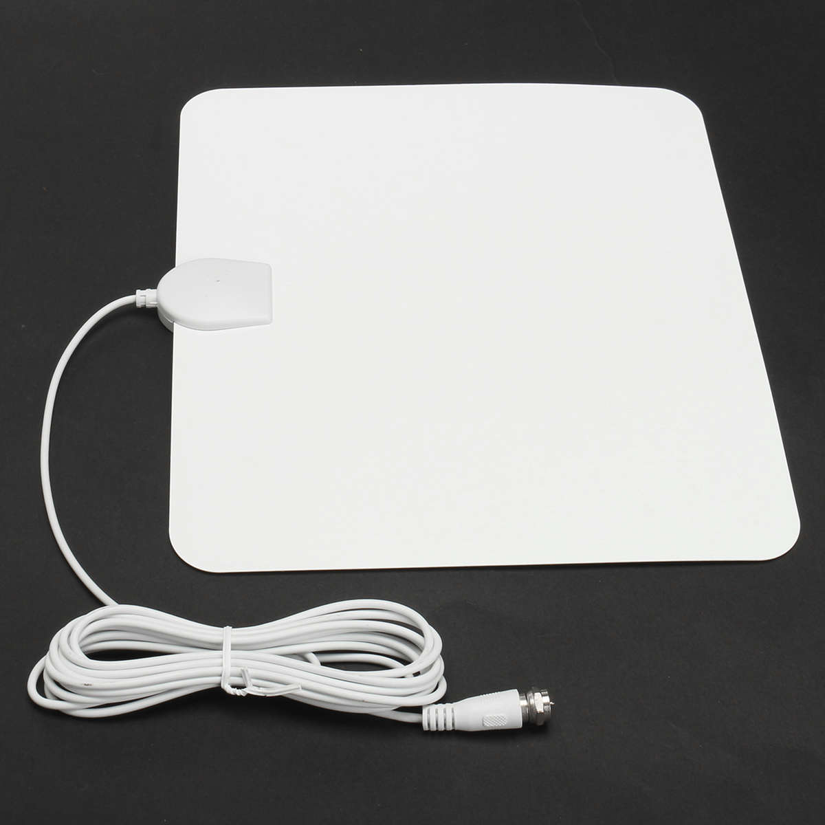 1080P USB Digital Indoor TV Antenna 50 Miles Range Signal Amplified HDTV White - 0.22kg