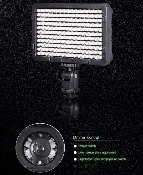 DSLR Camera  LED Camera Video Light Bi-color Temperature Adjustable Photography
