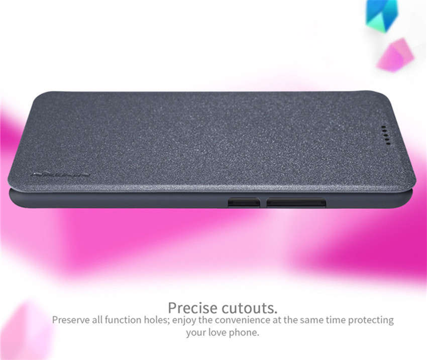 NILLKIN Flip Shockproof PU Leather Full Body Cover Protective Case for Huawei Mate 20 Lite - 0.08kg