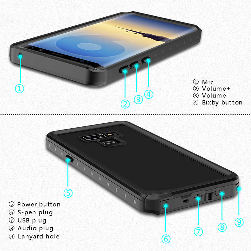Bakeey IP68 Certified Waterproof Case For Samsung Galaxy Note 9 Dirtproof/Shockproof/Snowproof -
