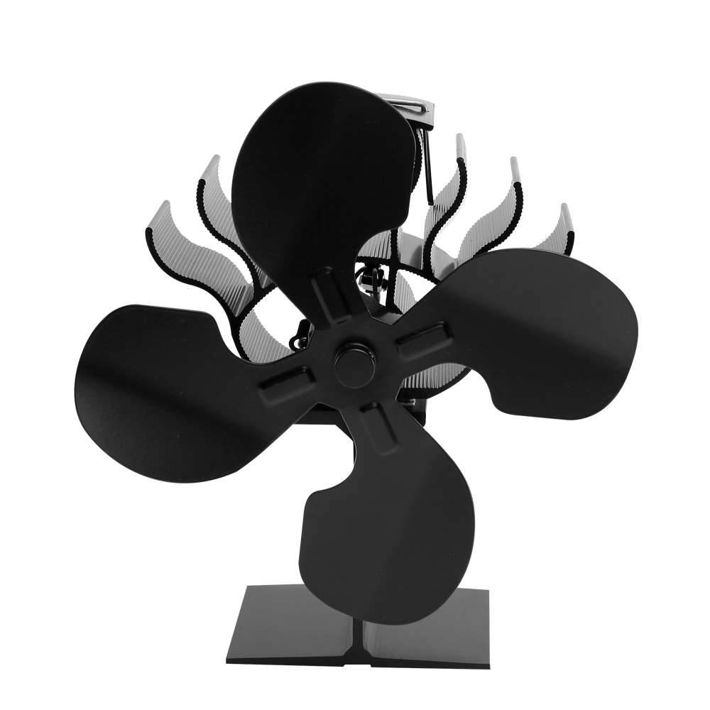 4 Blades Heat Powered Stove Fan Wood Burning Stove Fan Eco Stove Top Fan