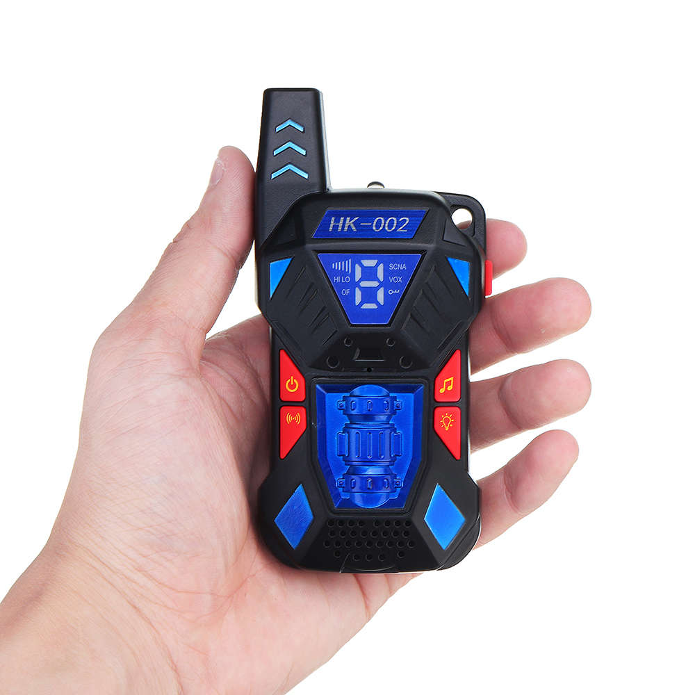 2pcs HK-002 0.5W UHF Auto Multi-Channels Mini Radios Walkie Talkie Built-in Flashlight - 0.16kg