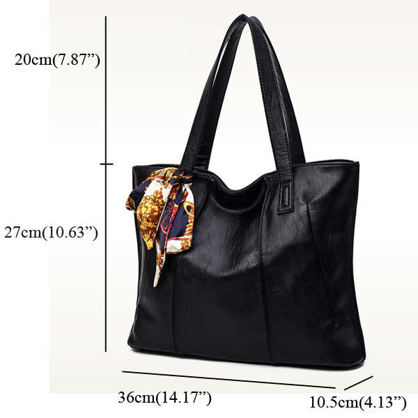 Women Classical Cowhide Scarves Decoration Handbag Casual Genuine Leather Ha