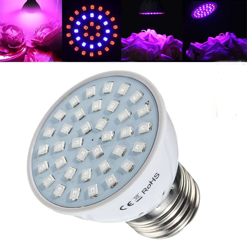 3W E27 36LED 2835 Full Spectrum Grow Light Bulb Hydroponic Veg Plants Lamp (VOLTAGE: 220V)