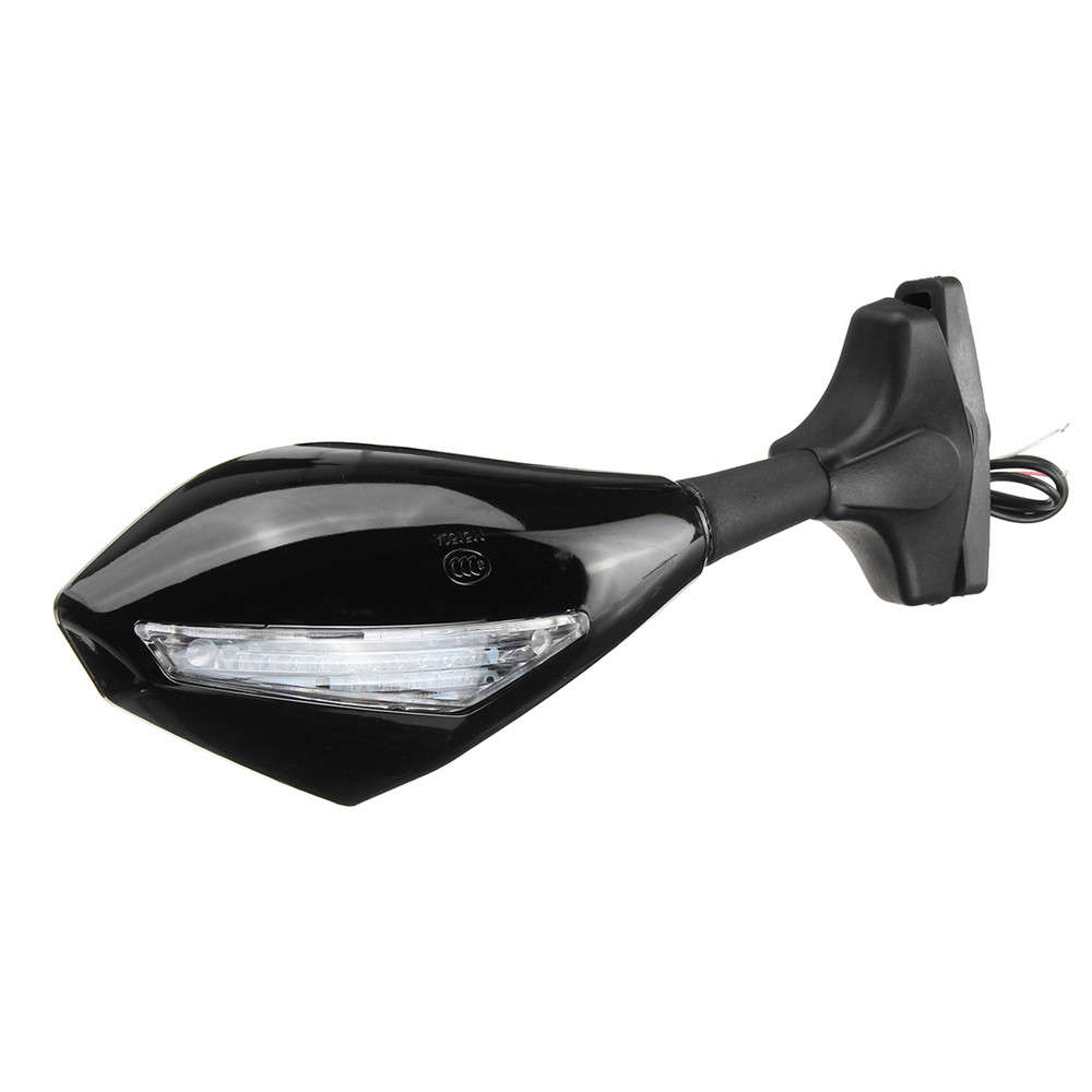 Motorcycle Rearview Mirrors With LED Turn Signal Light For KAWASAKI NINJA 65