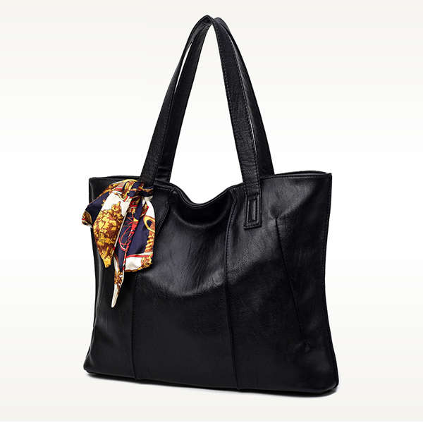 Women Classical Cowhide Scarves Decoration Handbag Casual Genuine Leather Ha