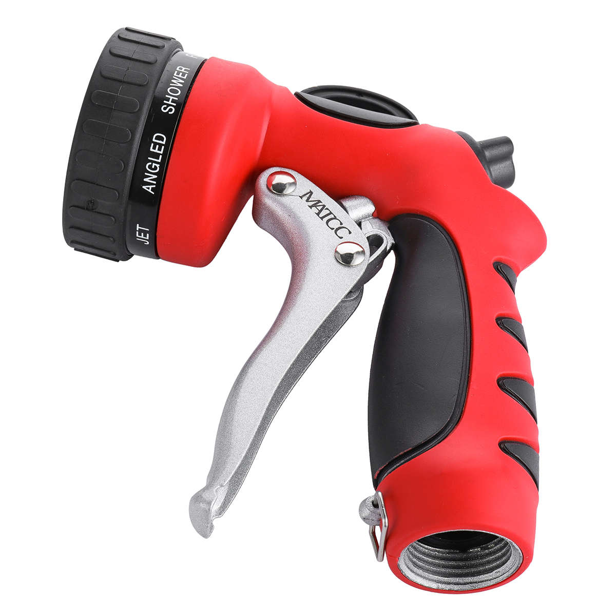 MATCC 8 Patterns Hose Nozzle Heavy Duty Spray Nozzle High Pressure Laboring-Saving and Easy Storage