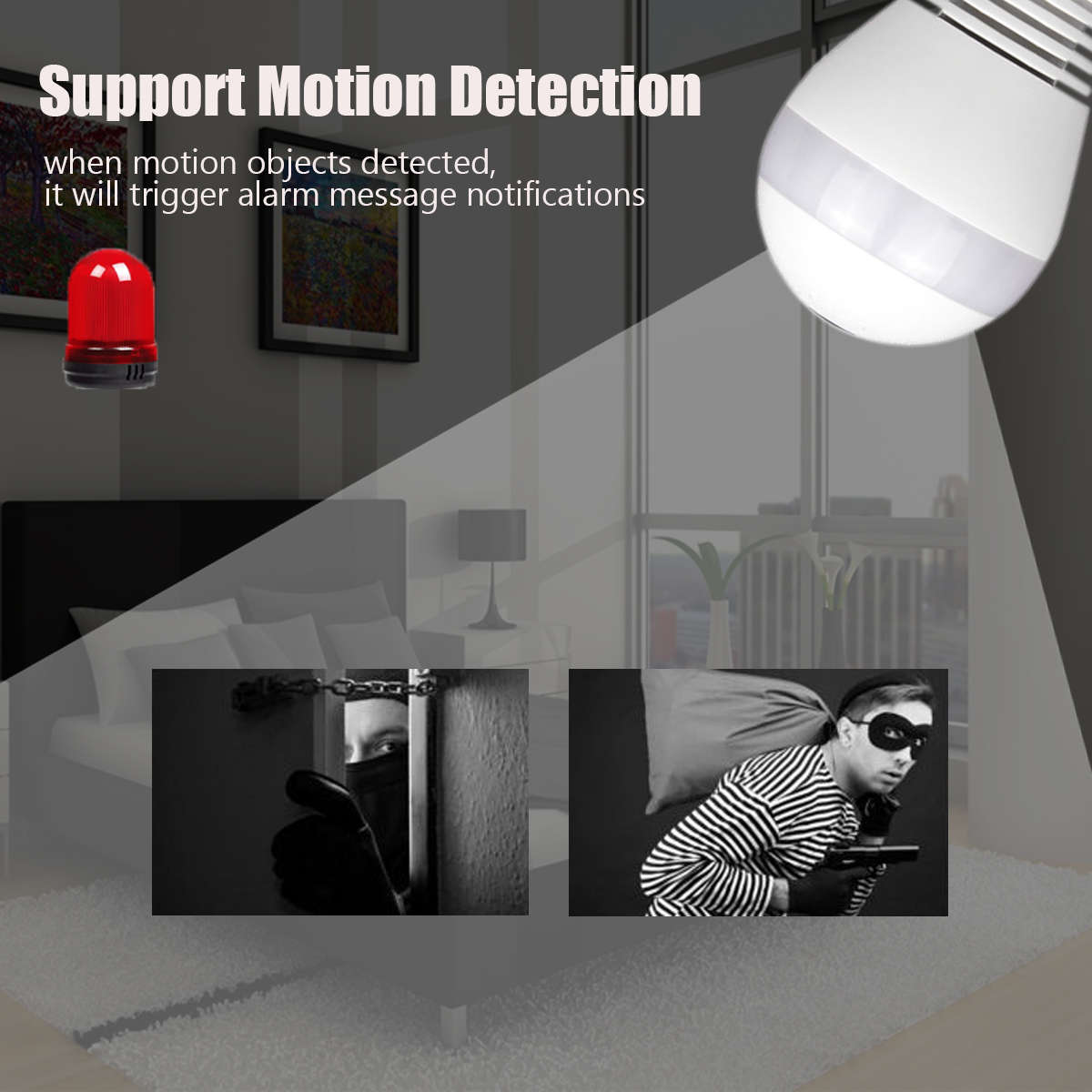 360-Degree IP Camera Light Bulb