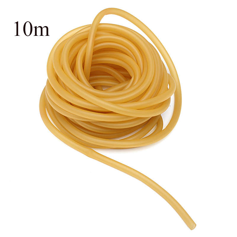 1/5/10m Natural Latex Rubber Band for Slingshot Catapult Elastic Parts Band Hose Rope ... (SIZE: #3)