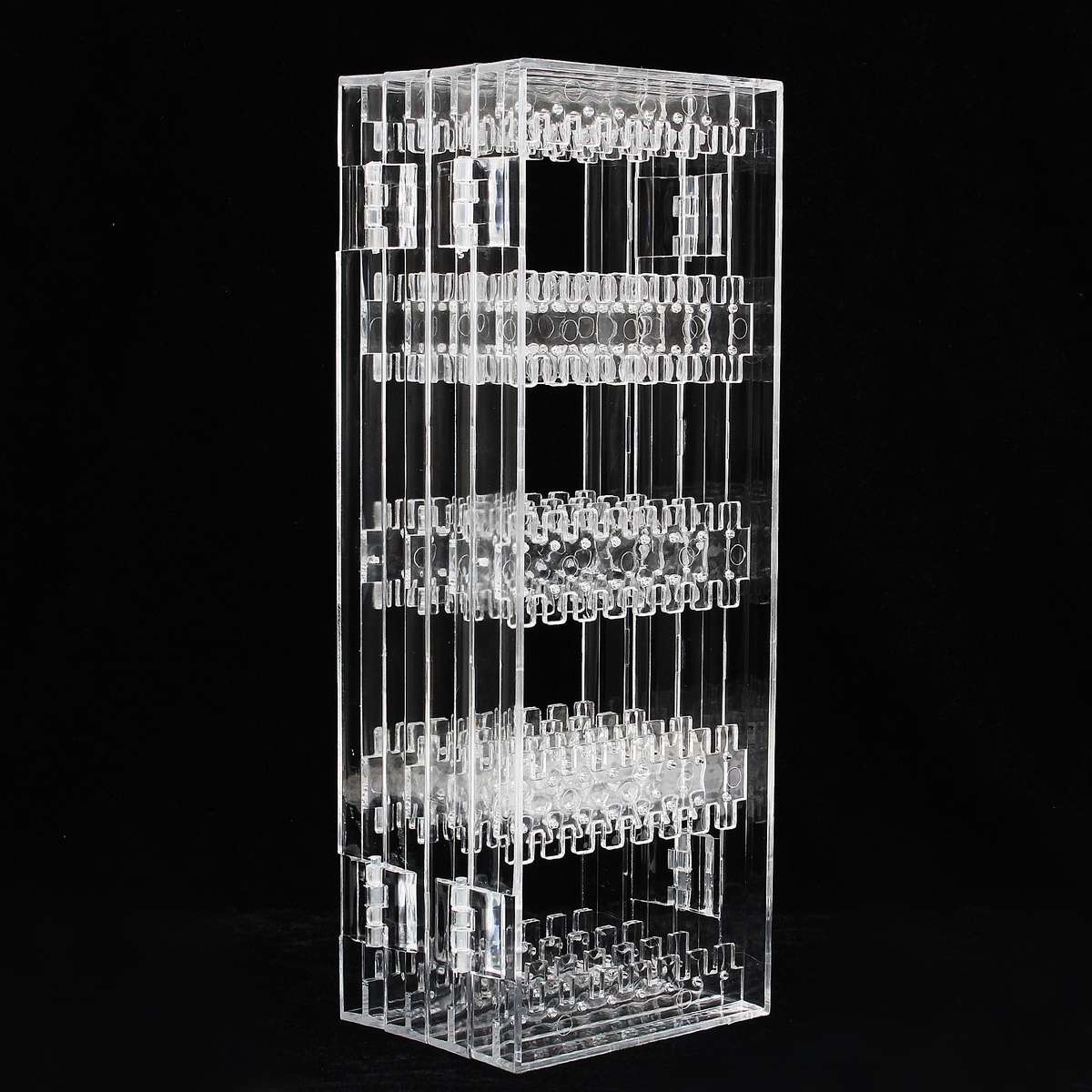 256 Holes Plastic Earring Holder Jewelry Display Stand Necklace Jewelry Show Rack Decorations