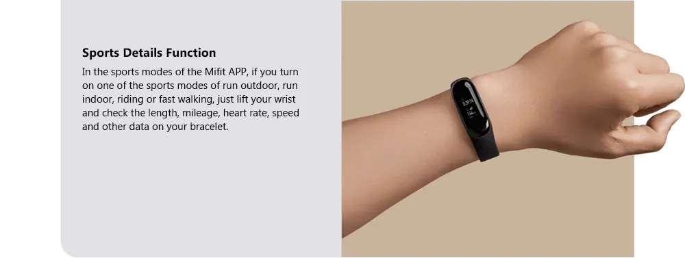 Original Xiaomi Mi band 3 Smart Wristband OLED Display 50M Waterproof Heart Rate Monitor Bracelet -