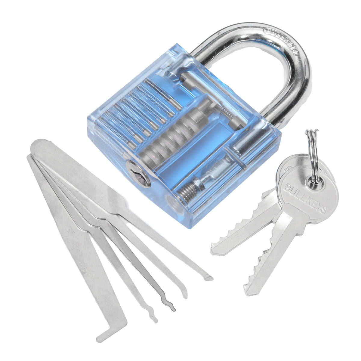 Transparent Unlocking Lock Pick Set Practice Padlock Lockpicking Skills