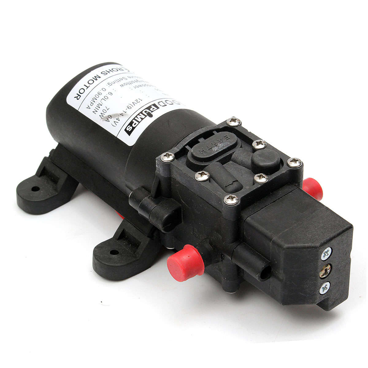 Water High Pressure Diaphragm Pump Caravan Boat DC12V