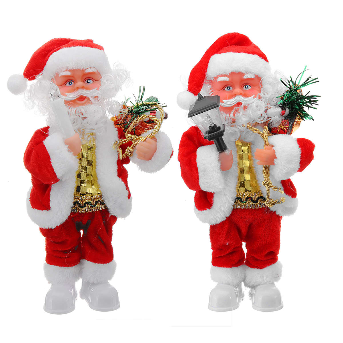 Electric Santa Claus Doll Christmas Singing Lighting Toys Christmas Gift Home Decorations