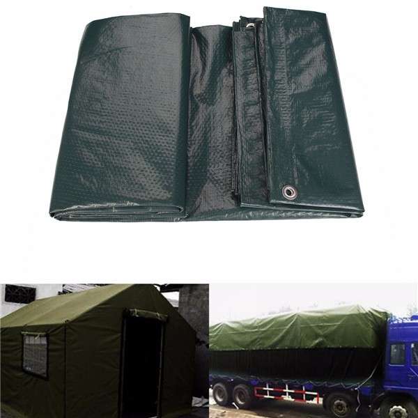 Car Ground Sheet Camping Lightweight Dark Green Waterproof Tarpaulin Various Size
