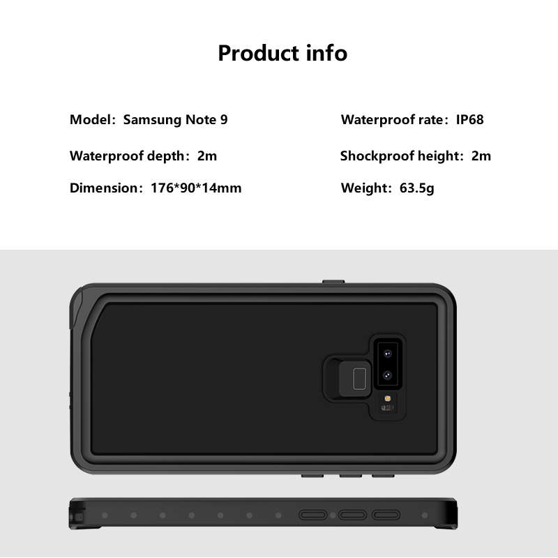 Bakeey IP68 Certified Waterproof Case For Samsung Galaxy Note 9 Dirtproof/Shockproof/Snowproof -
