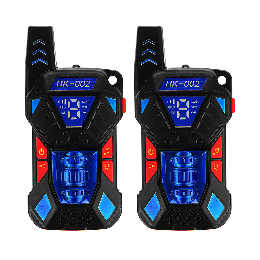 2pcs HK-002 0.5W UHF Auto Multi-Channels Mini Radios Walkie Talkie Built-in Flashlight - 0.16kg