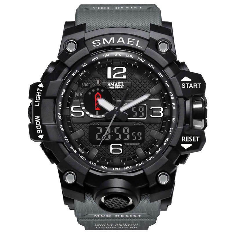 SMAEL 1545 Waterproof Sport Watch Dual Display Watch (NO.: NO.8)