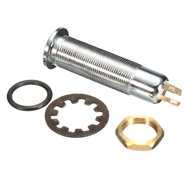 6.35mm 1/4" Bass Input And Output Guitar Jack Socket (COLOR: SILVER)