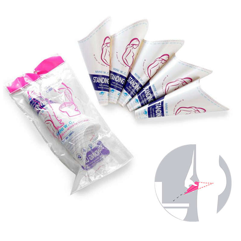 10Pcs/1Bag Disposable Female Urine Lady Funnel Urination Device Outdoor Spor