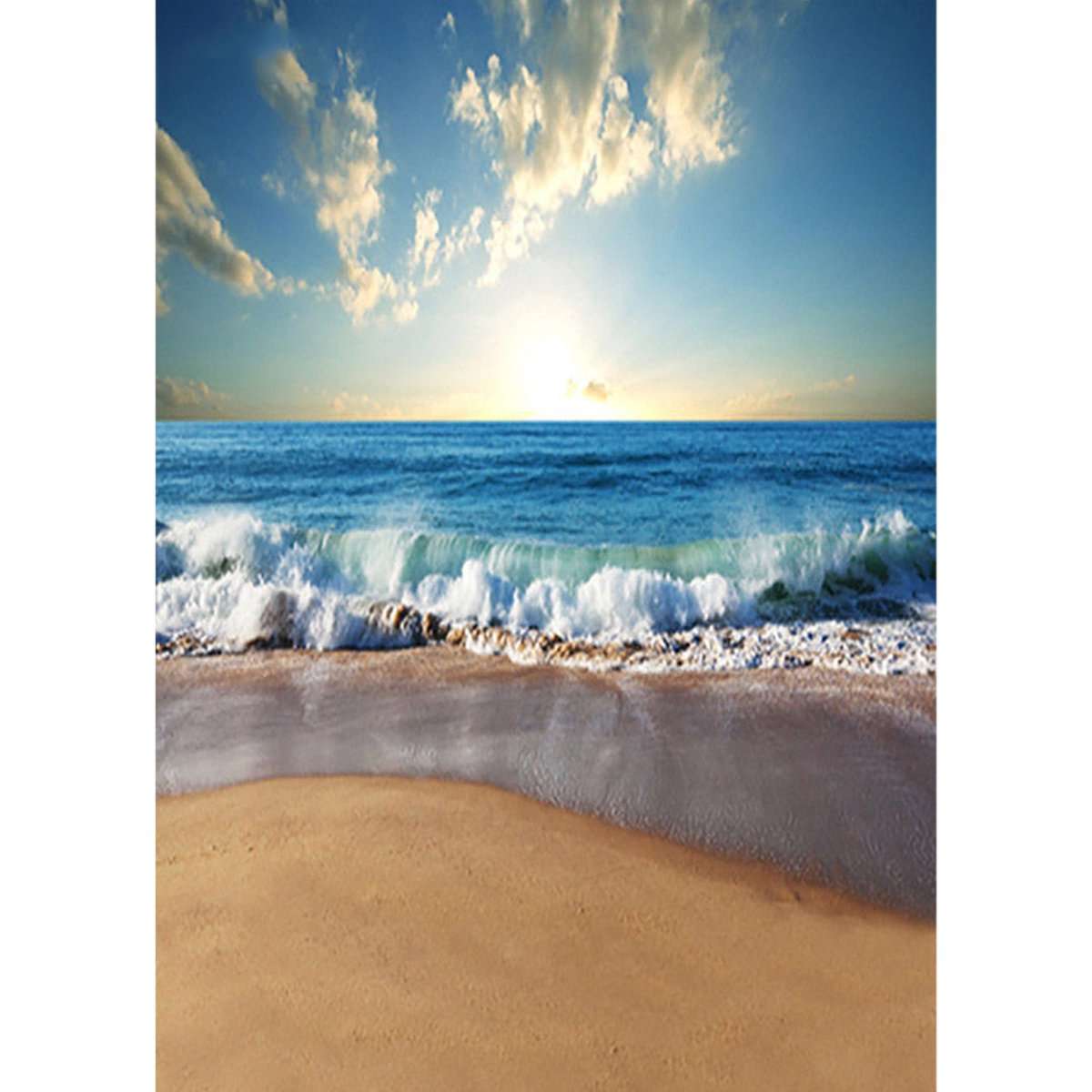 Backdrop Photography Sunny Sea Beach Photography Backdrop Studio Prop Background